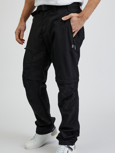 Sam 73 Schwarze Herrenhose mit abnehmbarem Bein SAM73 Walter