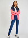 Sam 73 Blaues und rosa Damen-Sweatshirt mit Reißverschluss SAM73 Octans