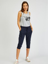 Sam 73 Dunkelblaue dreiviertellange Damen-Sweatpants SAM73 Phoenix