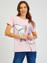Sam 73 Rosa bedrucktes Damen-T-Shirt SAM73 Musca