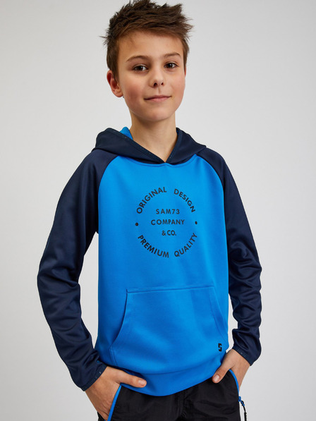 Sam 73 Blauer Kapuzenpullover für Jungen SAM73 Draco