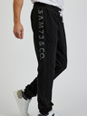 Sam 73 Schwarze Herren-Sweatpants mit SAM73 Dio