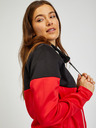Sam 73 Schwarzes und rotes Damen-Sweatshirt mit Reißverschluss SAM73 Octans