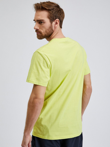 Sam 73 Gelbes Herren-T-Shirt aus Baumwolle mit Tasche SAM73 Fenaklid