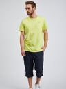 Sam 73 Gelbes Herren-T-Shirt aus Baumwolle mit Tasche SAM73 Fenaklid