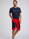 Sam 73 Schwarze und rote Herren-Shorts SAM73 Andalusit