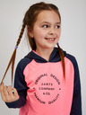 Sam 73 Blauer und rosa Kapuzenpullover für Mädchen SAM73 Draco
