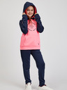 Sam 73 Blauer und rosa Kapuzenpullover für Mädchen SAM73 Draco