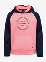 Sam 73 Blauer und rosa Kapuzenpullover für Mädchen SAM73 Draco