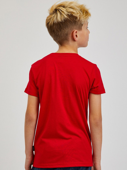 Sam 73 Rotes bedrucktes Jungen-T-Shirt SAM73 Scutum