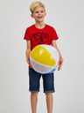 Sam 73 Rotes bedrucktes Jungen-T-Shirt SAM73 Scutum
