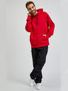 Sam 73 Rotes Herren-Sweatshirt SAM73 Beryl mit Kapuze und Reißverschluss