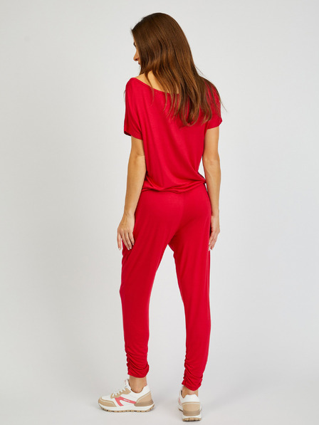 Sam 73 Leichter roter Damen-Jumpsuit SAM 73 Lepus