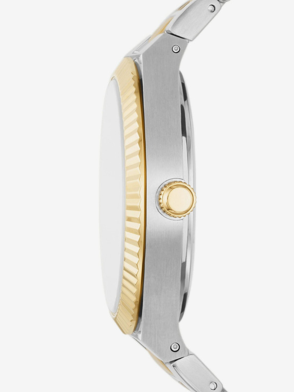 Fossil Silberne Gold Damenuhr Fossil Scarlette