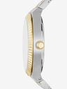 Fossil Silberne Gold Damenuhr Fossil Scarlette