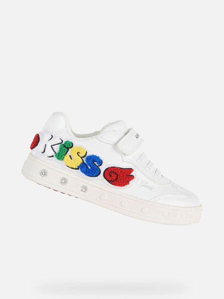 Geox Weiß Mädchen Sneaker Geox Skylin