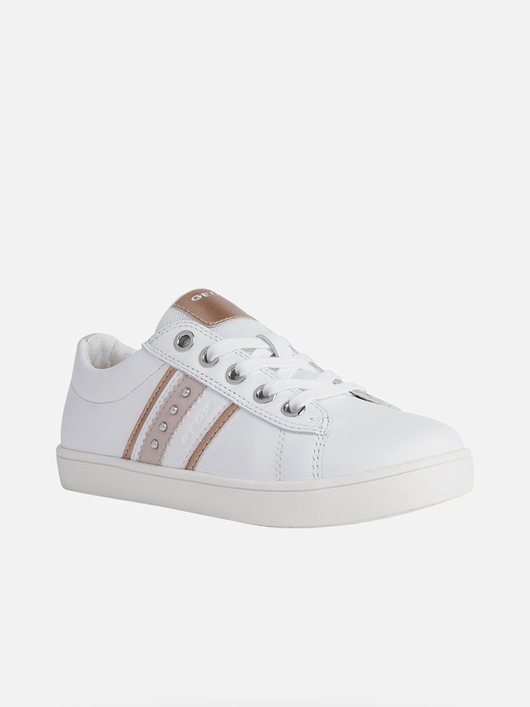 Geox Weiße Mädchen-Sneakers Geox Kathe