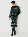 SKFK SKFK Suéter Larhun Grüne Damen Strickjacke mit Blumenmuster