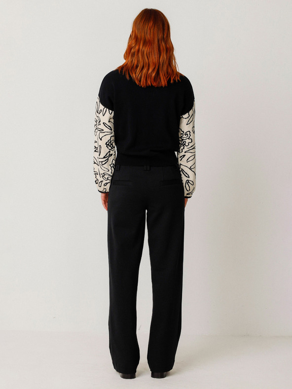 SKFK SKFK Suéter Aitza Creme und Schwarz Damen Pullover