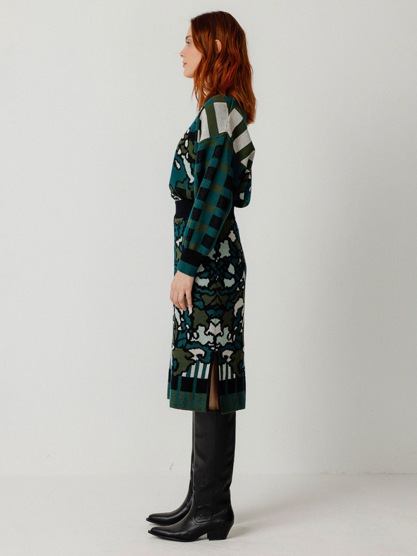 SKFK Grüner Damen-Blumenrock SKFK Falda Alda