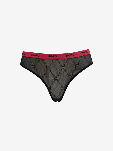HUGO Schwarzer Damen-Spitzen-Slip HUGO
