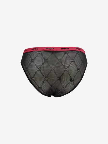 HUGO Schwarzer Damen-Spitzen-Slip HUGO
