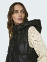 ONLY Dunkelgrün Damen Kunstleder-Steppweste ONLY New Anja