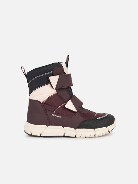 Geox Weinrote Mädchen-Stiefeletten Geox Flexyper B Ab