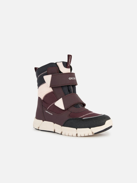 Geox Weinrote Mädchen-Stiefeletten Geox Flexyper B Ab
