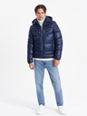 Ombre Clothing Dunkelblau Herren Stepp-Winterjacke Ombre Kleidung