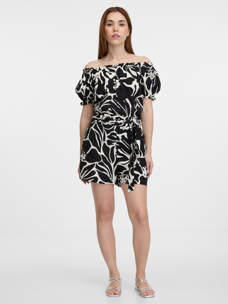 Orsay Schwarze gemusterte Damen-Shorts ORSAY