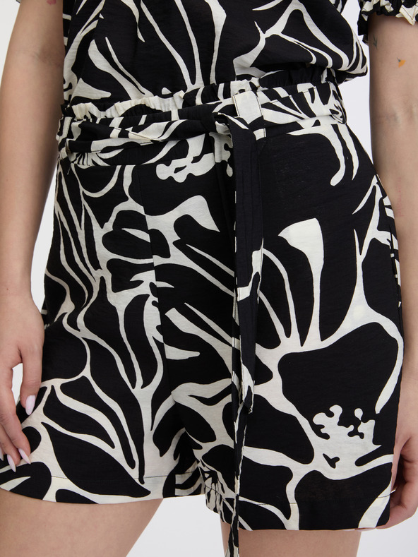 Orsay Schwarze gemusterte Damen-Shorts ORSAY