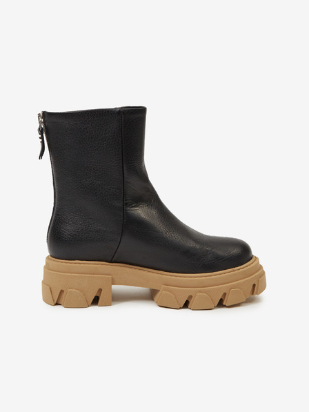 Steve Madden Schwarze Lederstiefeletten Steve Madden Maryann