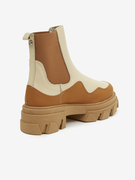 Steve Madden Braune und beige Damenstiefeletten aus Leder Steve Madden Merilyn