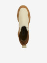 Steve Madden Braune und beige Damenstiefeletten aus Leder Steve Madden Merilyn