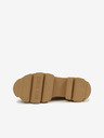 Steve Madden Braune und beige Damenstiefeletten aus Leder Steve Madden Merilyn