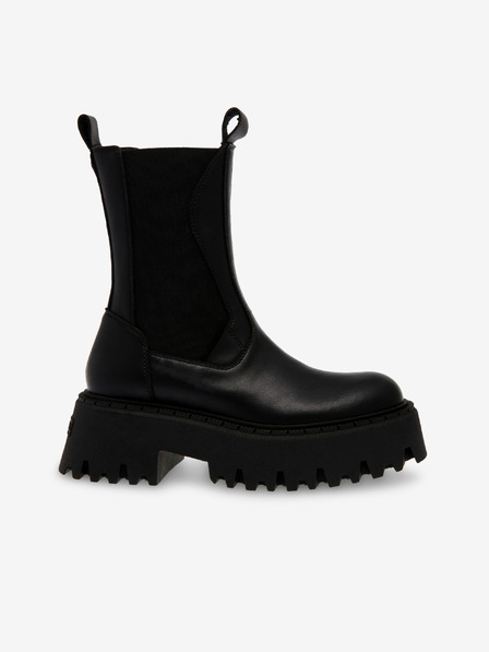 Steve Madden Schwarze Damen Lederstiefeletten Steve Madden Obtain