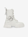 Steve Madden Weiße Damen Lederstiefeletten Steve Madden Traction Bootie