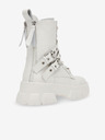 Steve Madden Weiße Damen Lederstiefeletten Steve Madden Traction Bootie