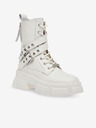 Steve Madden Weiße Damen Lederstiefeletten Steve Madden Traction Bootie