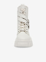 Steve Madden Weiße Damen Lederstiefeletten Steve Madden Traction Bootie