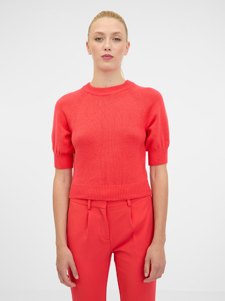 Orsay Roter Damen-Kurzarmpullover ORSAY