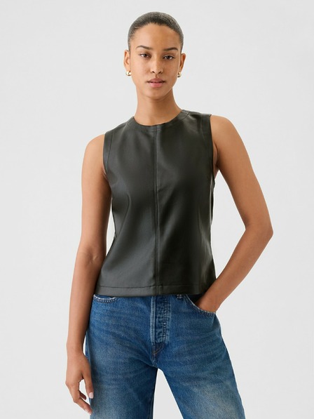 GAP Top aus Kunstleder GAP