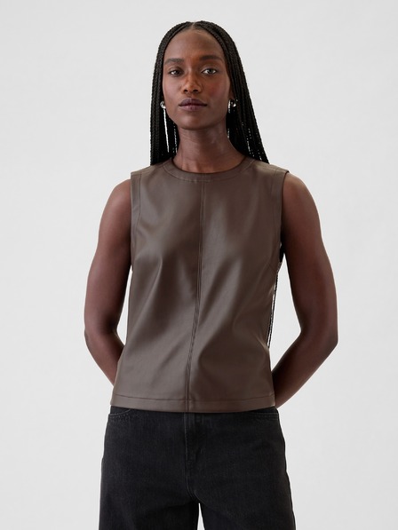 GAP Top aus Kunstleder GAP