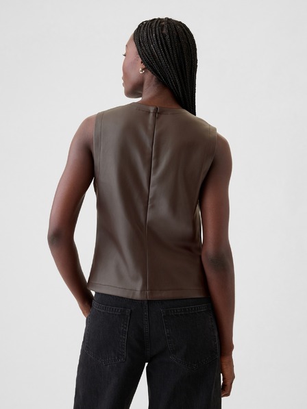 GAP Top aus Kunstleder GAP