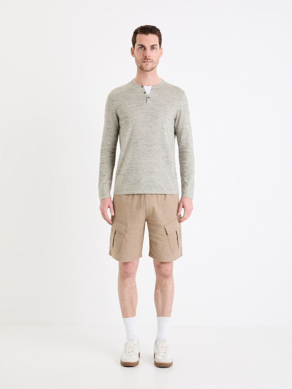 Celio Gelano Henley-Pullover