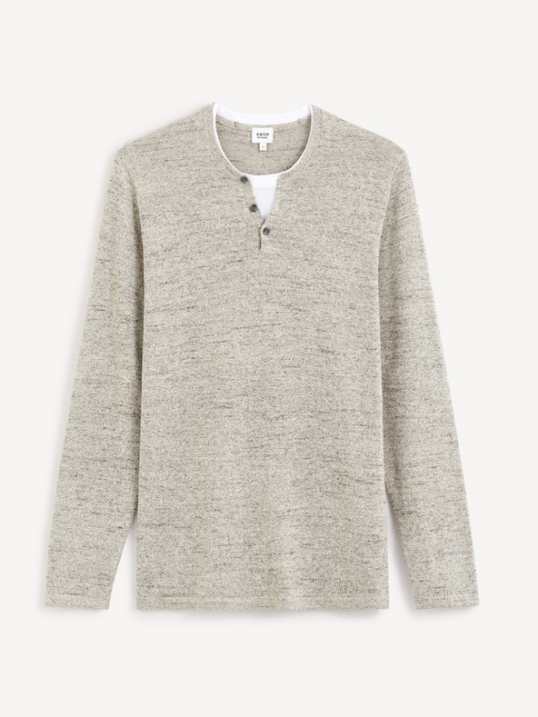 Celio Gelano Henley-Pullover