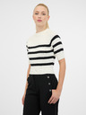 Orsay Cremefarbener Damen-Kurzarmpullover ORSAY