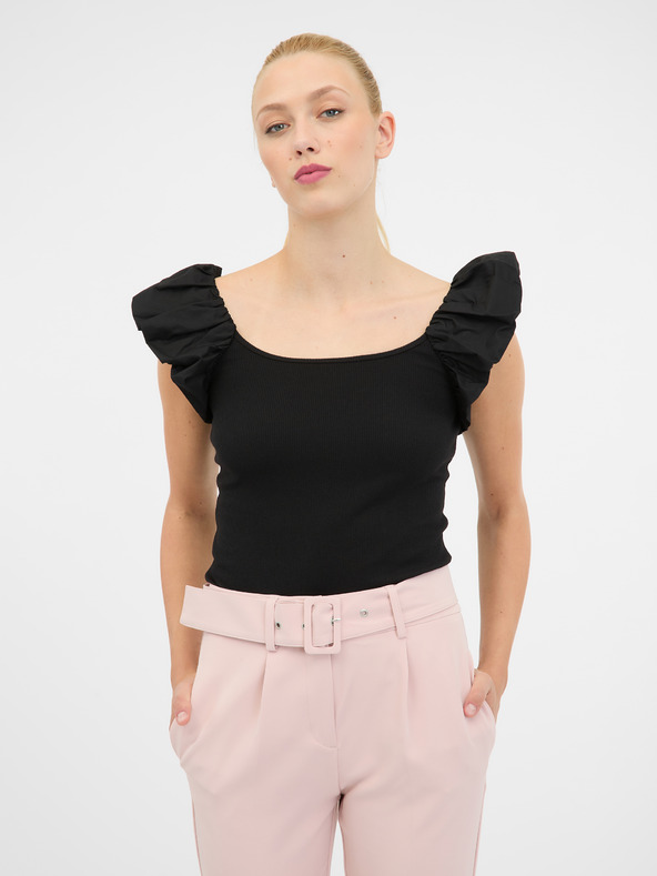 Orsay Schwarzes Damen Kurzarm-T-Shirt ORSAY