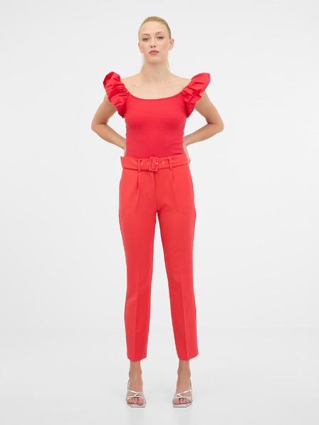 Orsay Rotes Damen-Kurzarm-T-Shirt ORSAY